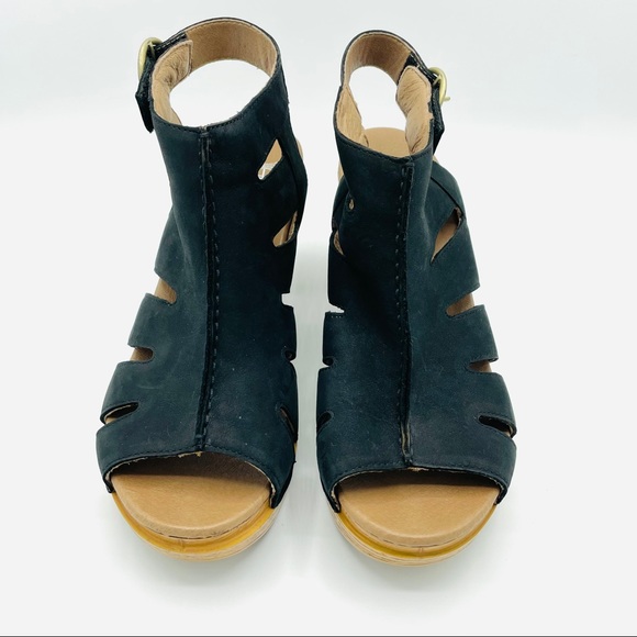 Dansko Demetra Peep Toe Leather Heeled Sandals 39 - Picture 3 of 12
